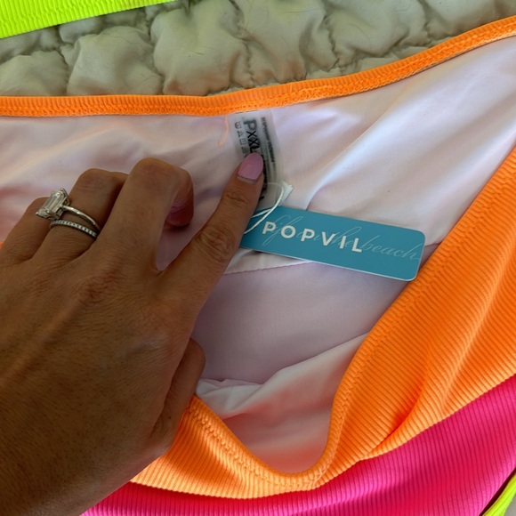 Popvil Color Block Brallete Bikini Set - Picture 3 of 7